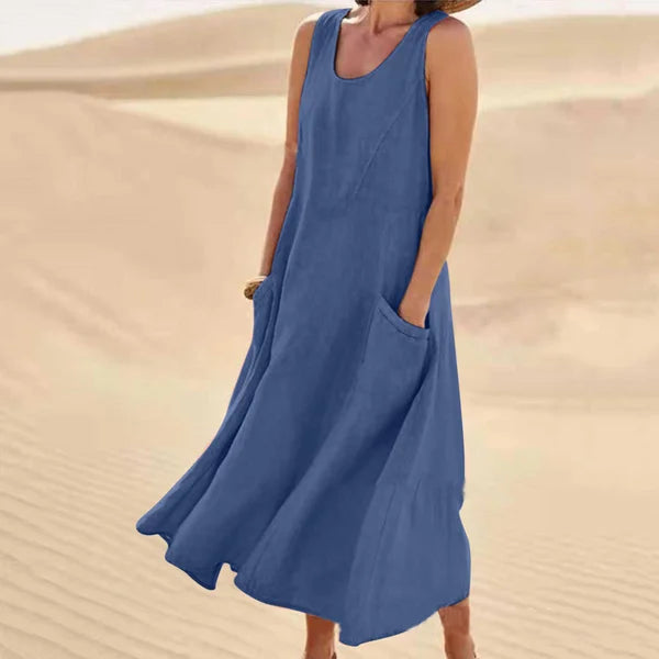 Classic style women's everyday dress. Versatile, comfortable, and flattering for casual or chic looks.