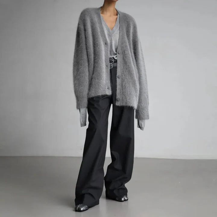 Cozy women's round neck sweater, a soft feel winter knit. Classic long sleeve comfort wear for ultimate warmth.