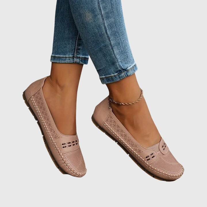 Experience all-day comfort with these women's slip-on orthopedic shoes, featuring excellent arch support.