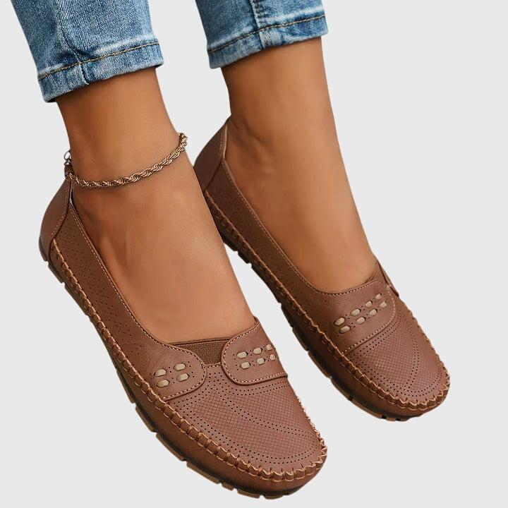Elegant design women's slip-on orthopedic shoes, combining stylish looks with essential arch support.