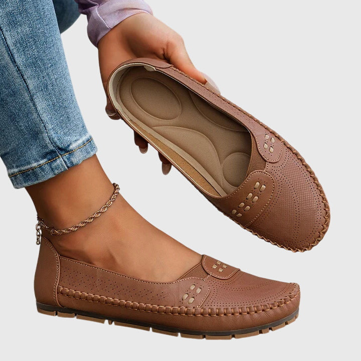 Foot care women's slip-on shoes with advanced orthopedic features for ultimate everyday comfort.