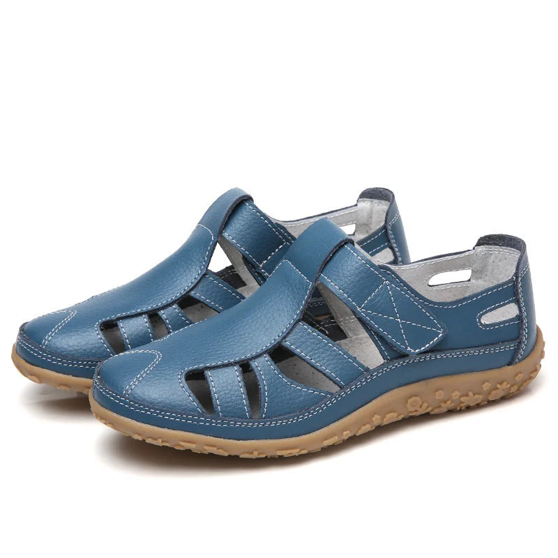 Stylish open-toe women's sandals, offering comfort and balance support for everyday fashion.