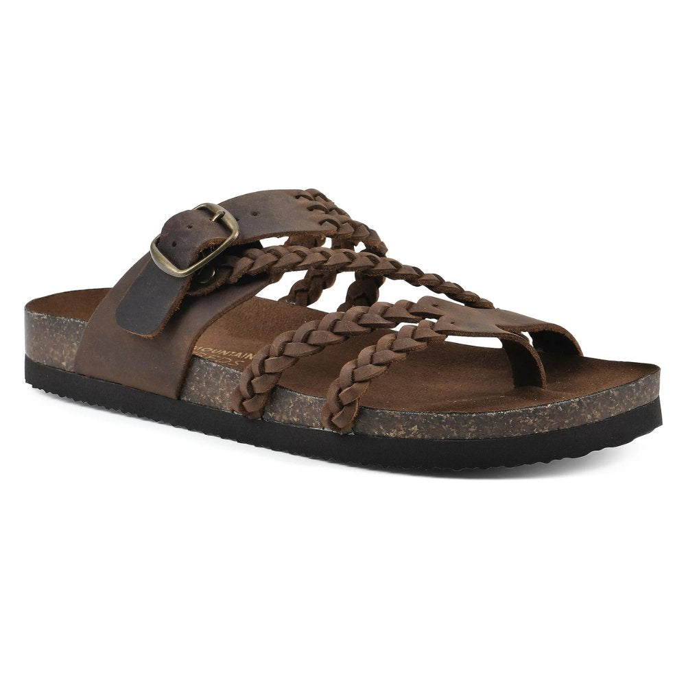 Soft braided strap women's sandals, providing superior arch support and a comfortable flat design for summer.