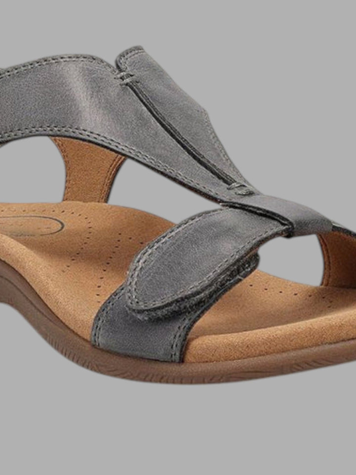 Women's comfortable everyday slip-on sandals for casual summer walking.