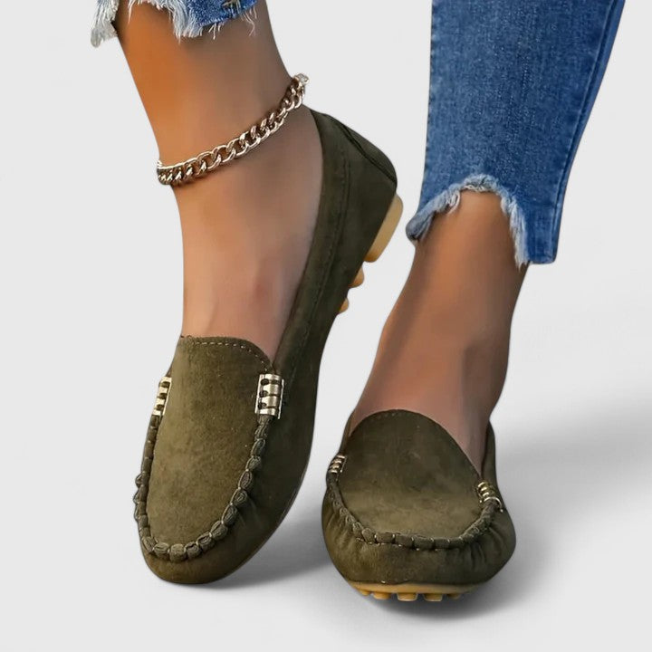Premium women's orthopedic loafers, comfortable footwear with arch support.