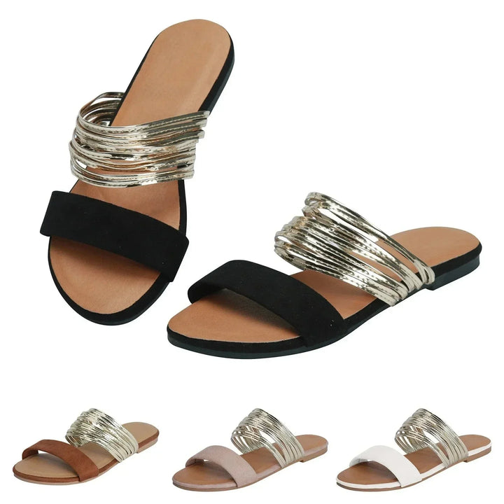Stylish women's comfort sandals: slip-on orthopedic design with arch support, perfect lightweight summer footwear.