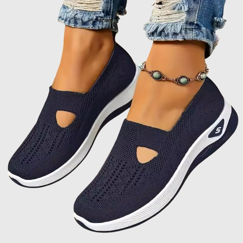 Lightweight women's slip-on orthopedic shoes, perfect for all-day support & bunion comfort.