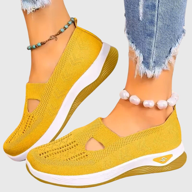 Modern women's orthopedic slip-on shoes for effective pain relief, foot support & daily comfort.