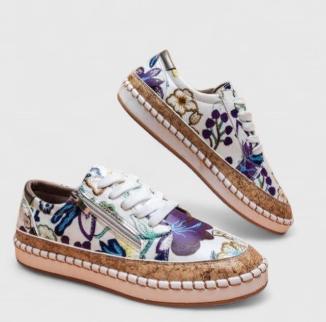Supportive women's slip-on orthopedic shoes with excellent arch support for all-day comfort and foot pain relief.