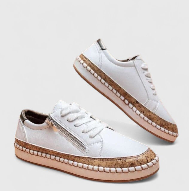 Comfortable women's slip-on shoes with orthopedic design, offering arch support for pain relief and casual everyday wear.