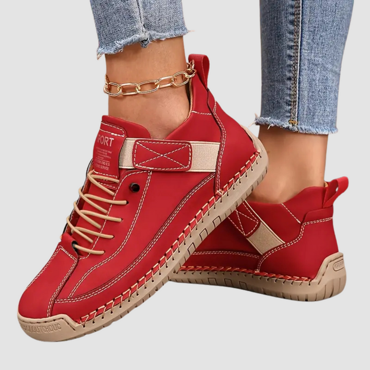 Women's orthopedic comfort footwear with excellent arch support, a healthy shoe choice.