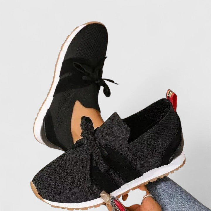 Women's comfortable orthopedic walking sneakers with arch support for everyday wear.