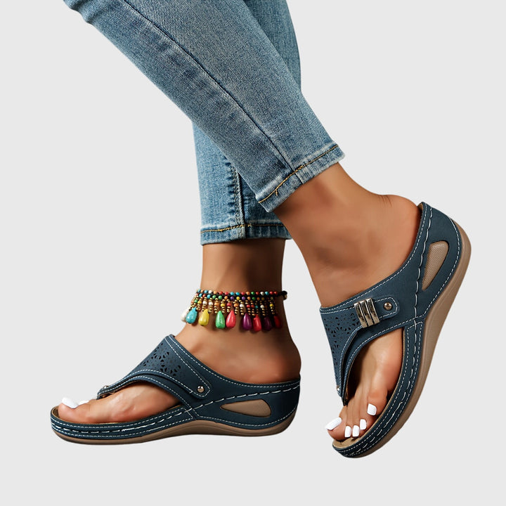 Secure ankle strap platform sandals for women, offering both comfort and elegant summer style.