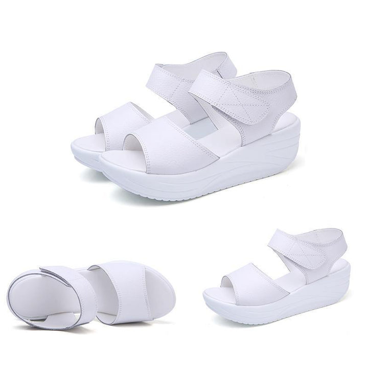 Comfortable women's wedge sandals, ideal for everyday wear with a trendy platform design