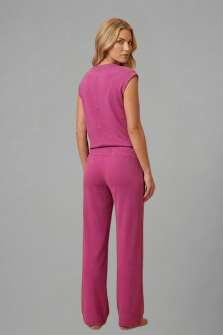 Women's casual short-sleeve top and shorts set, great for lounging, sleeping, and home comfort.