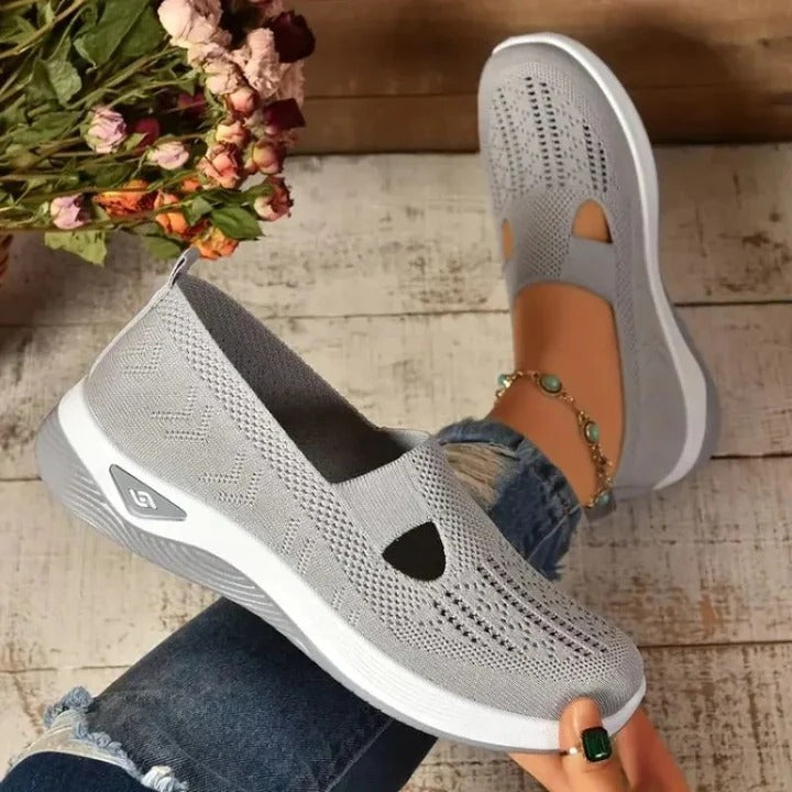 Fashionable women's slip-on sneakers with ergonomic design for all-day comfort.