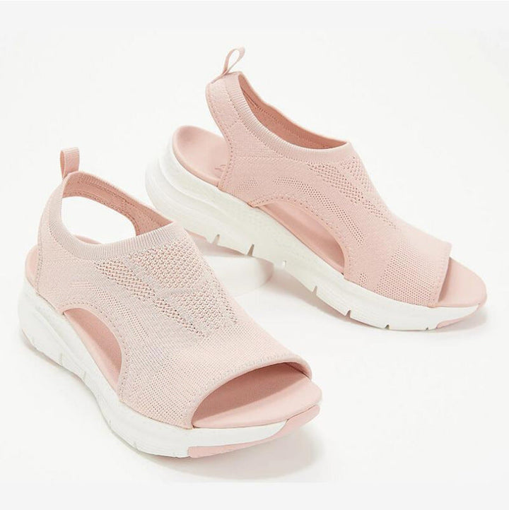Comfortable women's spring sandals with open toe design and soft sole for everyday summer shoes.