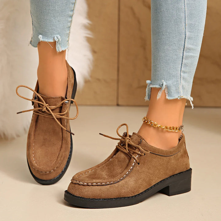 Sole of the women's orthopedic loafer, illustrating the non-slip tread for enhanced stability