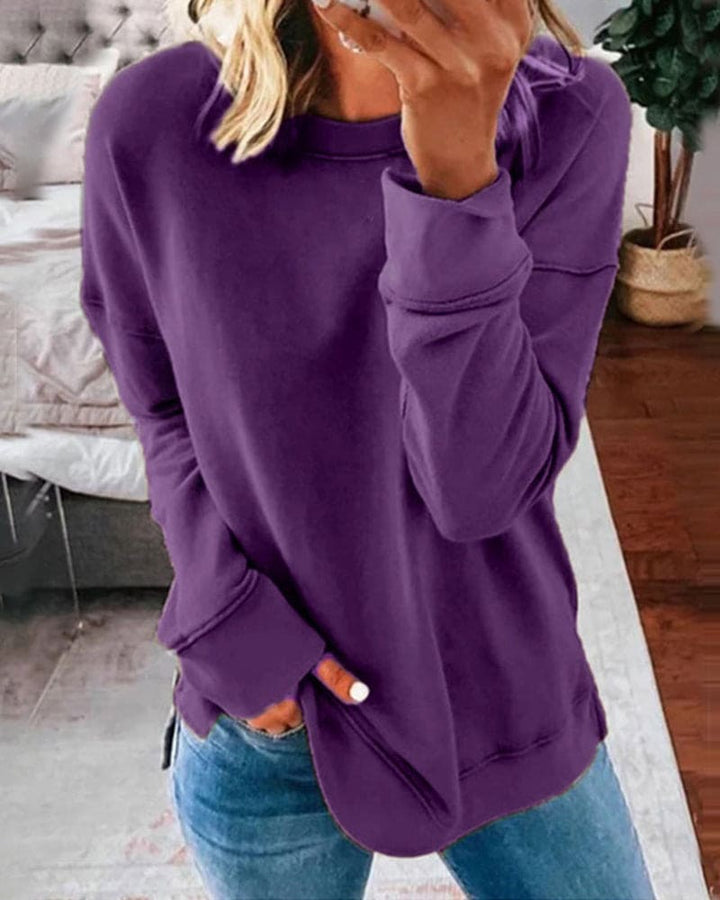 Women's classic soft sweatshirt, a cozy everyday pullover providing ultimate comfort and style.