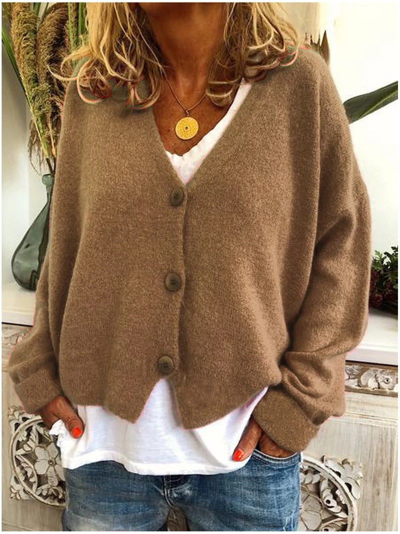 Women's cozy soft everyday cardigan, perfect for comfortable layering.