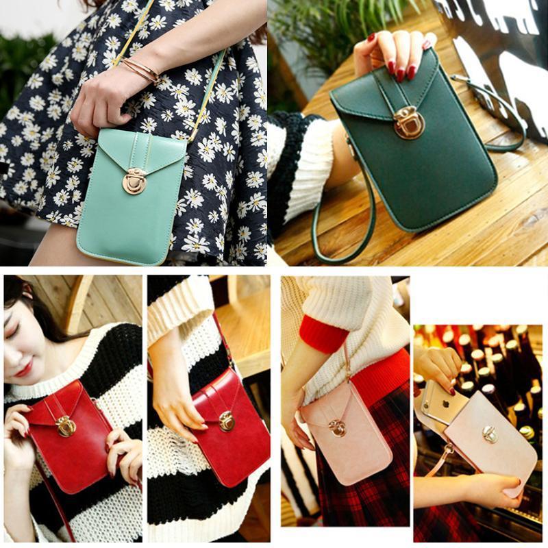 Variety of colors for women's touchscreen crossbody phone bag (if applicable, otherwise default to context: black)
