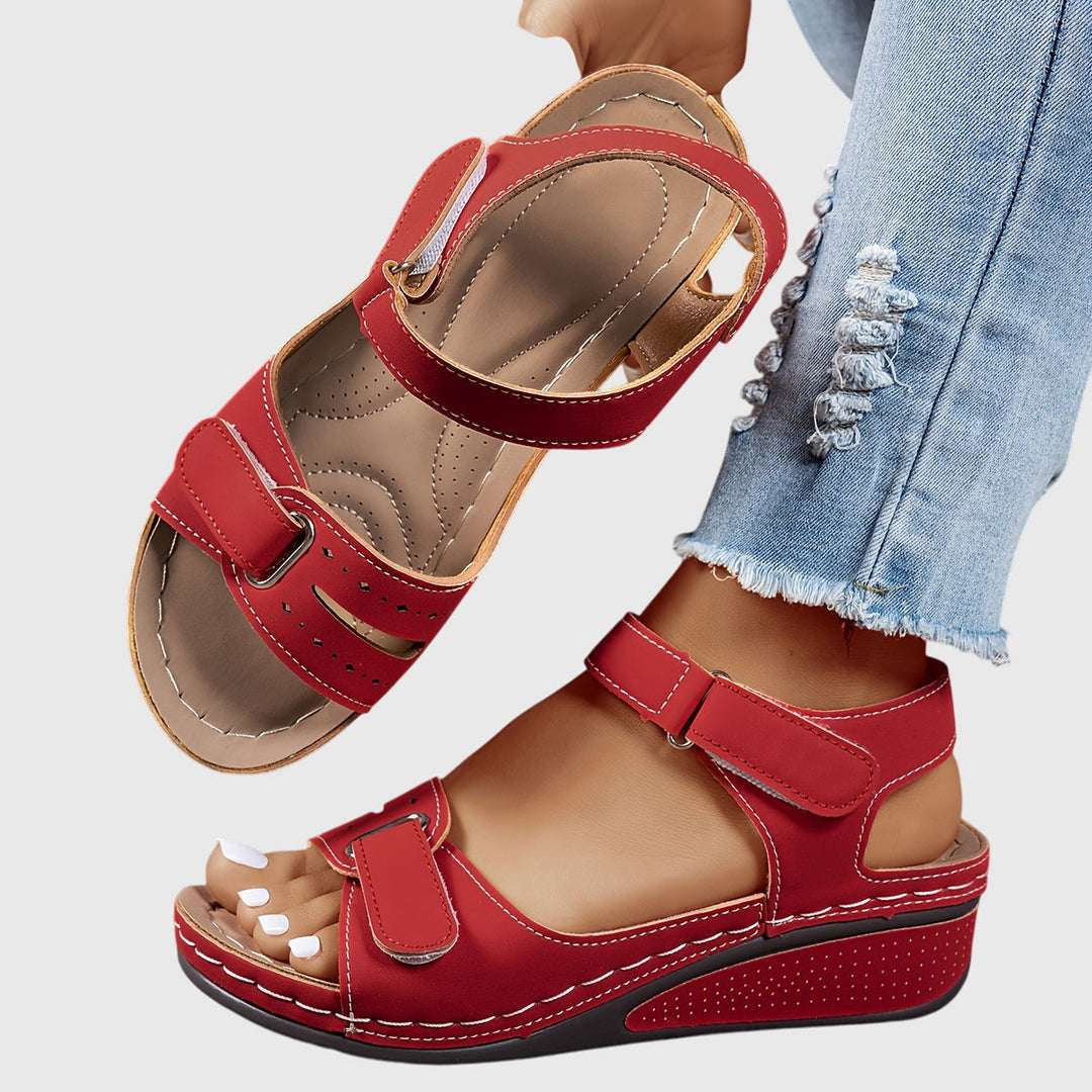 Women's Crystal Orthopedic Slip-On Sandals with arch support for ultimate comfort and stable everyday wear.