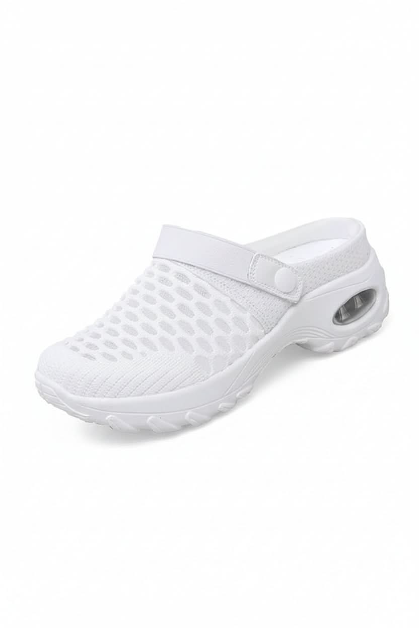 Breathable women's walking shoes with orthopedic support, designed for diabetic foot comfort and daily wear.