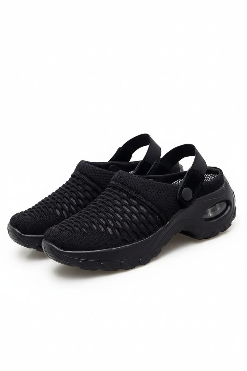 Front view: Women's comfort walking shoes, orthopedic design for diabetic feet with a roomy wide toe.
