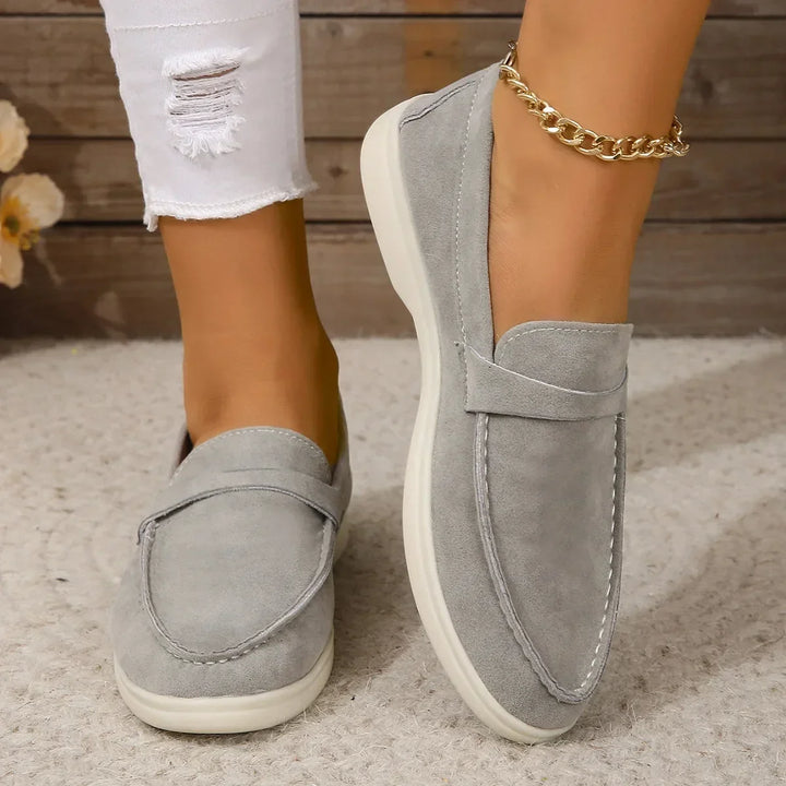 Smart casual women's slip-on loafers, perfect for office wear & daily comfort.
