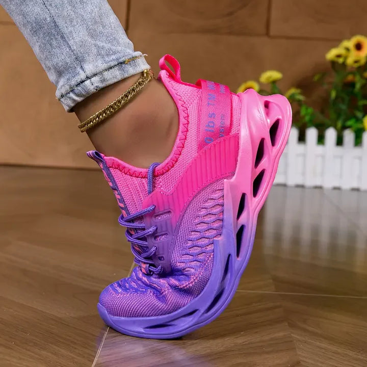 Stylish women's lace-up sneakers, perfect for walking, daily wear, casual outfits & everyday comfort.