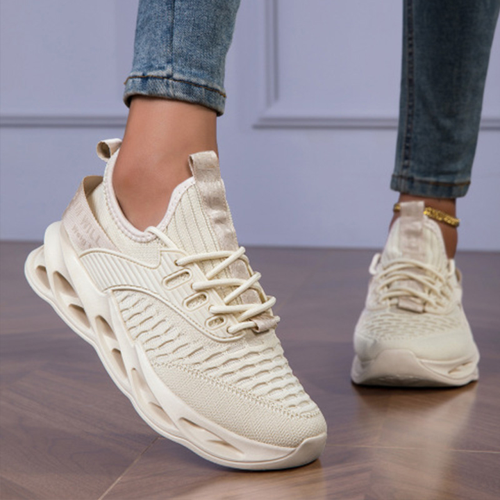Plush cushioned women's sneakers for ultimate daily comfort, walking, light fitness & active support.