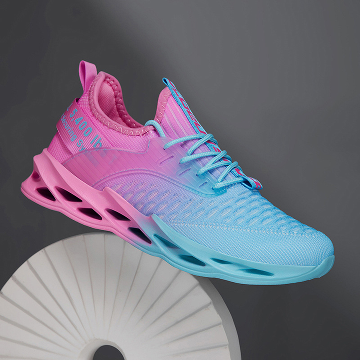 Sleek women's lace-up walking shoes, athletic footwear perfect for gym, travel & everyday comfort.