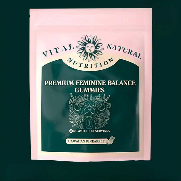 Women's Daily pH Balance Gummies, pineapple flavored, for intimate feminine health & vaginal comfort.