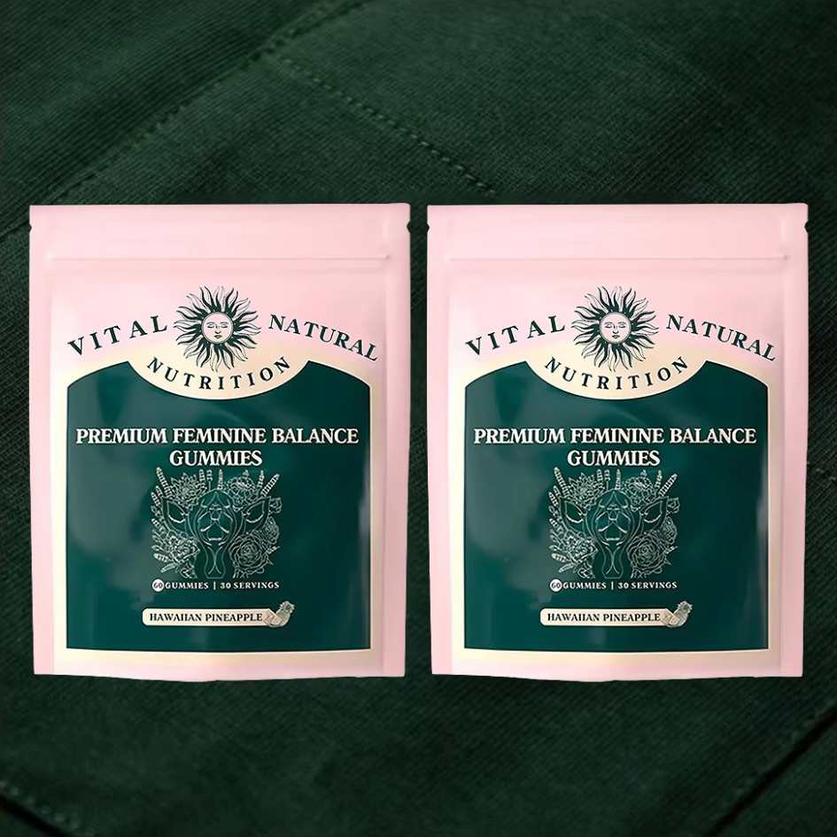 Plant-based pH balance gummies for women, supporting intimate health, vaginal comfort & daily wellness.