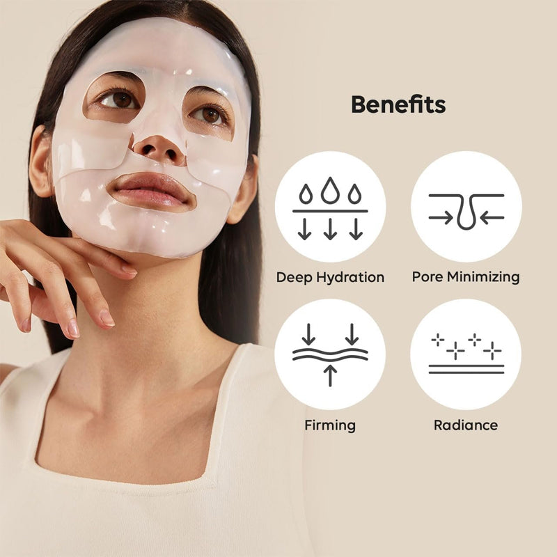 Pack of Women's Deep Collagen Masks, multiple units for effective night treatment regimen