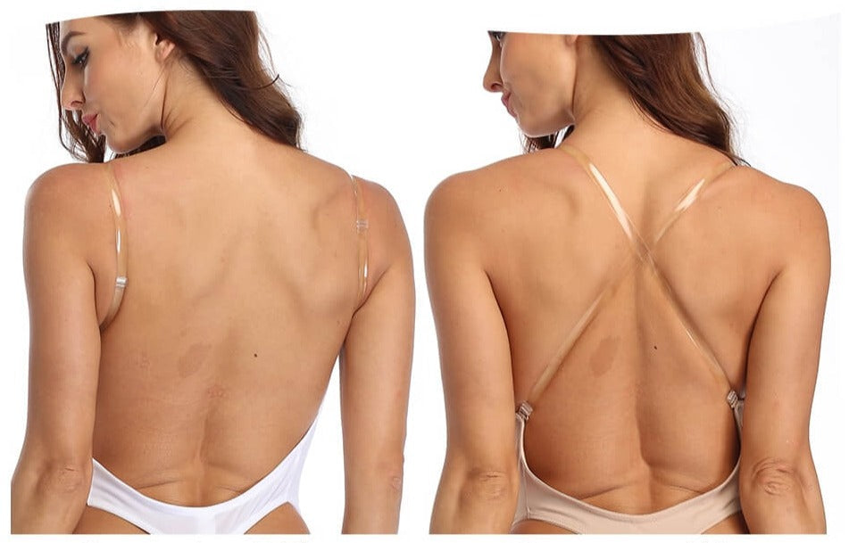 Seamless women's deep V backless shaper for invisible support under formal wear. Comfort fit bodysuit.