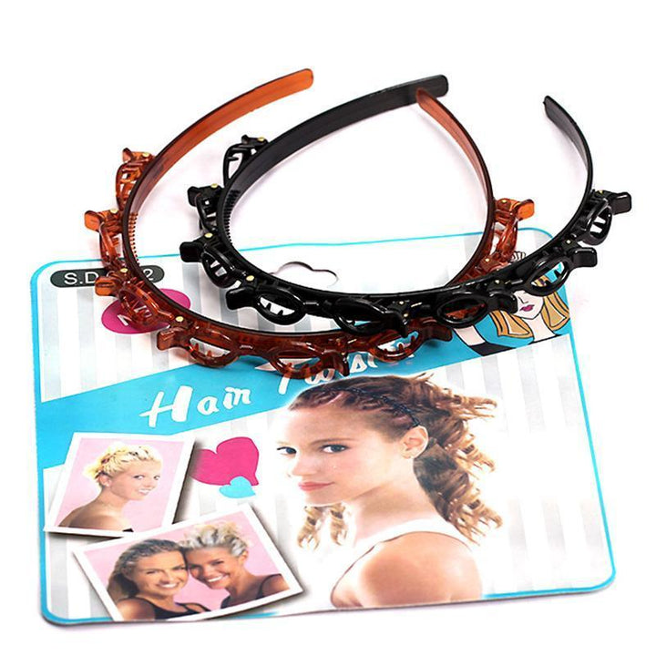 Women's hair holder: Double bangs hair clip headband, an essential styling tool