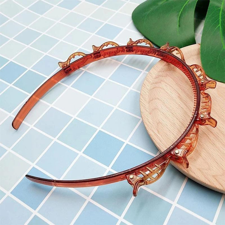 Resin double bangs hair clip headband, a must-have women's hair accessory & styling tool