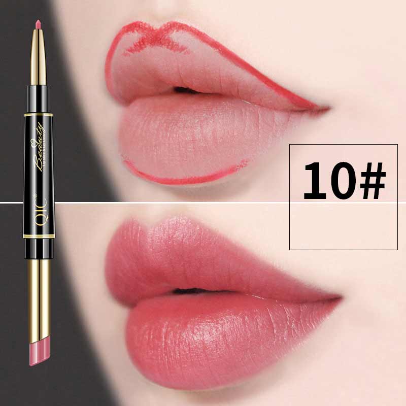 Professional lip makeup: long-lasting, waterproof auto-rotating lip liner for women