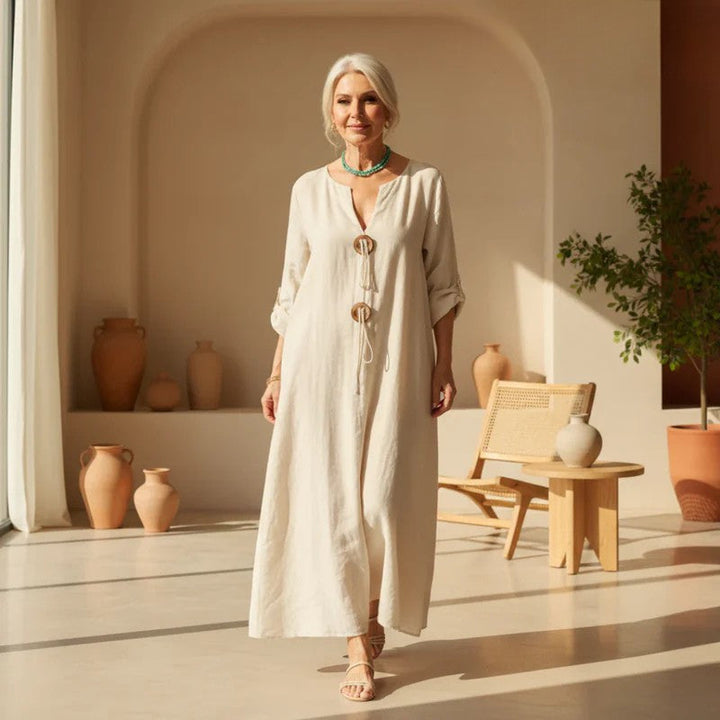Women's effortless chic tunic dress in a relaxed fit. Perfect for casual everyday wear & summer style.