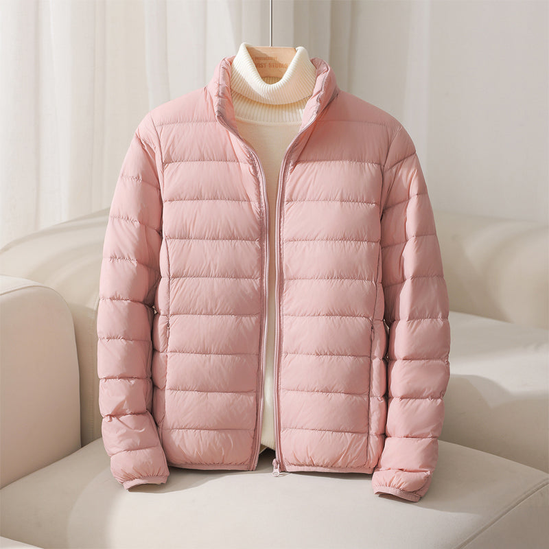 Stylish women's Elara quilted puffer jacket, lightweight, comfortable & ideal for cold weather.
