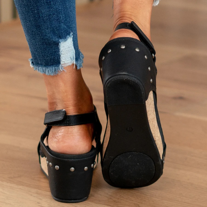 Perfect women's wedge sandals for vacation, offering elegant style and comfortable walking.