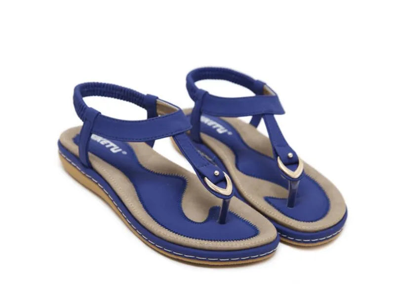 Elowen women's summer flat sandals with arch support, providing orthopedic comfort for everyday wear.