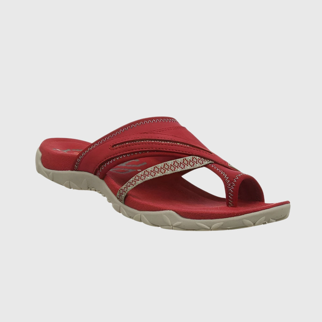 Non-slip women's comfort sandals, ergonomic design, adjustable straps & arch support for secure summer walks.