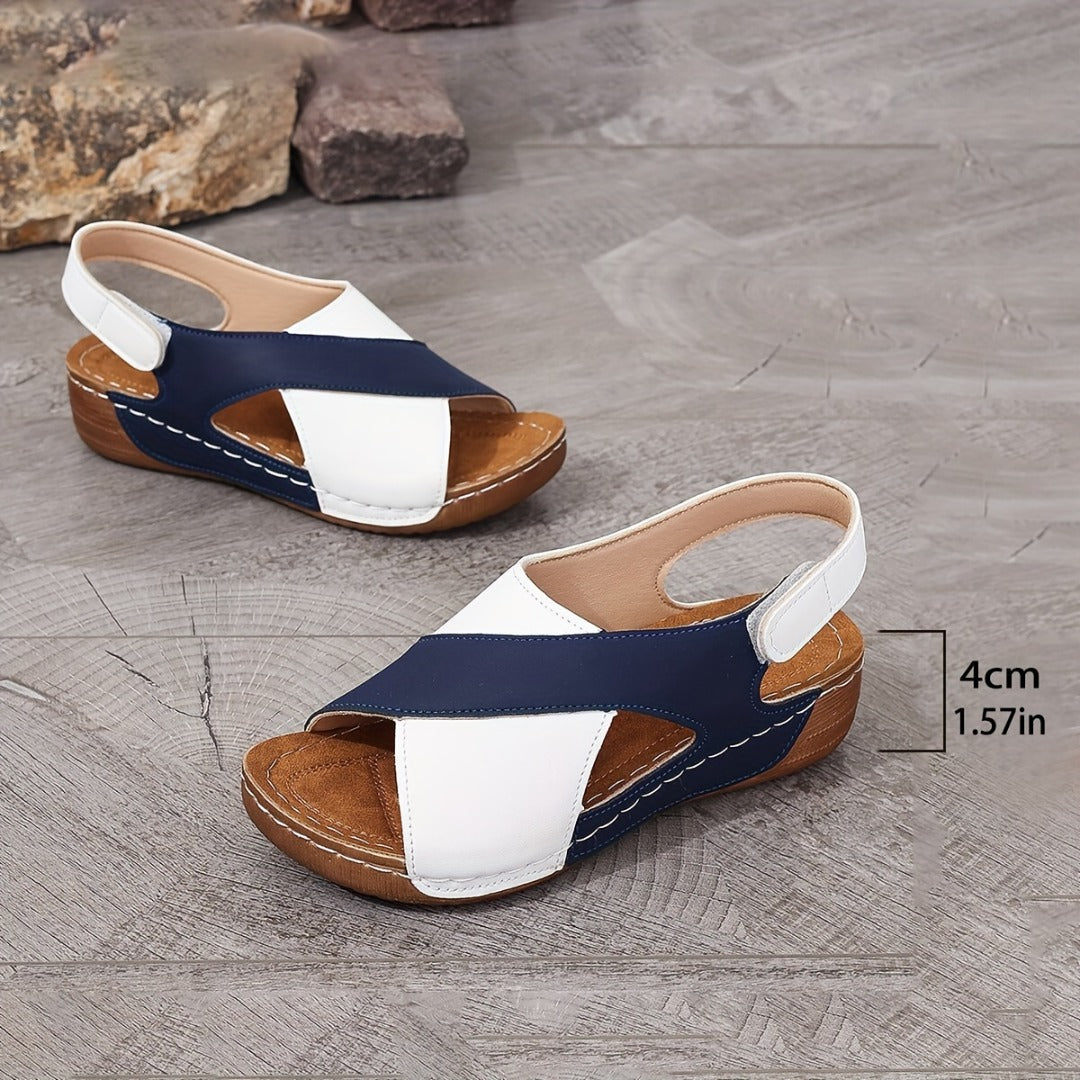 Ergonomic open-toe women's sandals, featuring cushioned footbed & arch support for daily comfort.