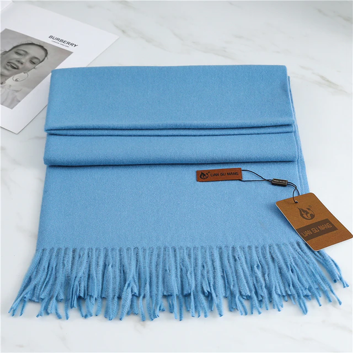 Extra large, soft women's winter scarf. A cozy fashion accessory and elegant wrap for ultimate comfort.