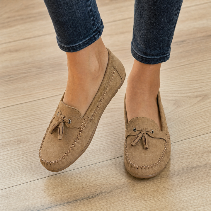 Comfortable slip-on women's loafers with memory foam for everyday wear.