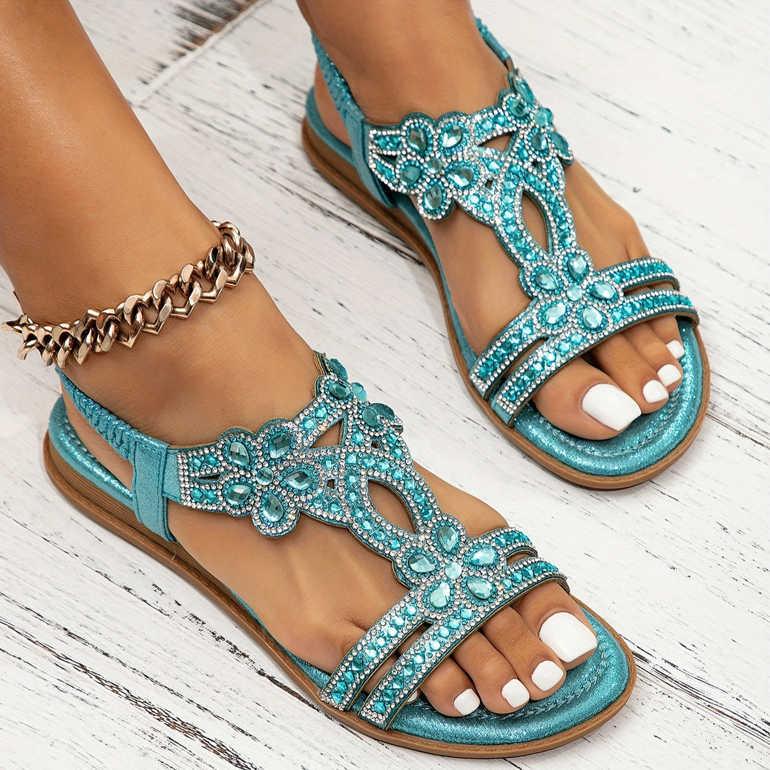 Summer-ready Women's Farrah Boho Sandals, offering a comfortable cushioned design perfect for warm weather.