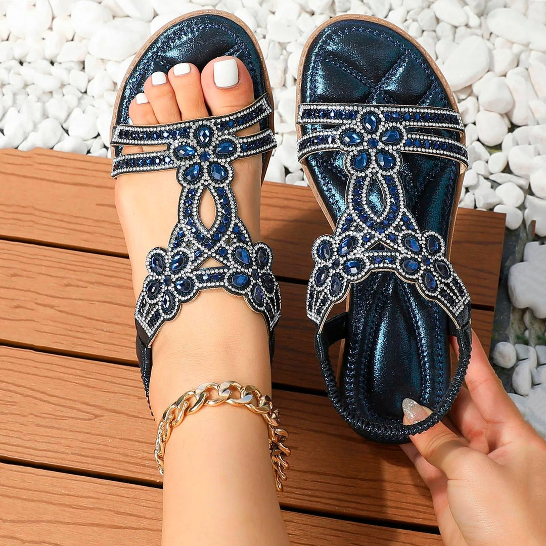 Chic Women's Farrah Boho Sandals with cushioned footbed, ideal for everyday comfort & summer fashion.