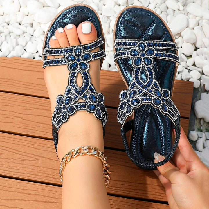 Chic Women's Farrah Boho Sandals with cushioned footbed, ideal for everyday comfort & summer fashion.